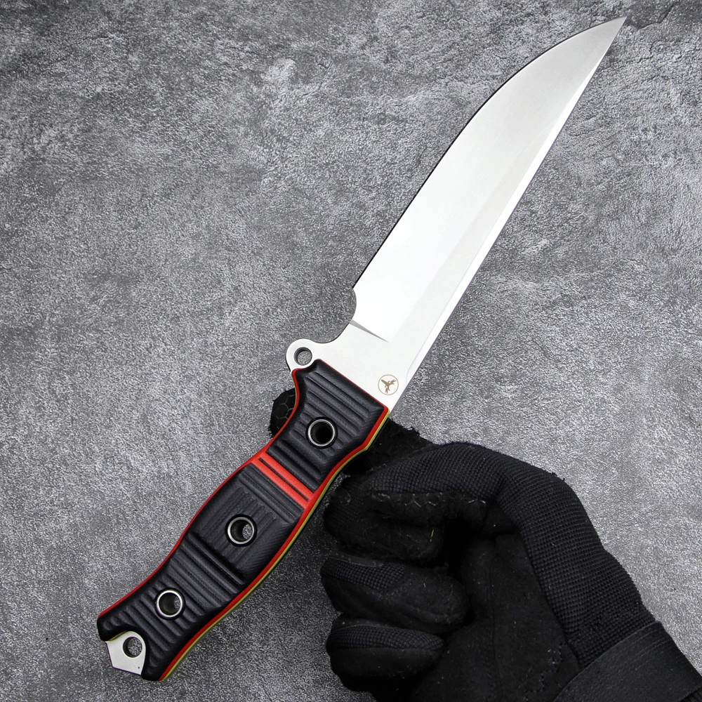 BUSSE cuchillo táctico de hoja fija Full Tang G10 tricolor - imagen 4