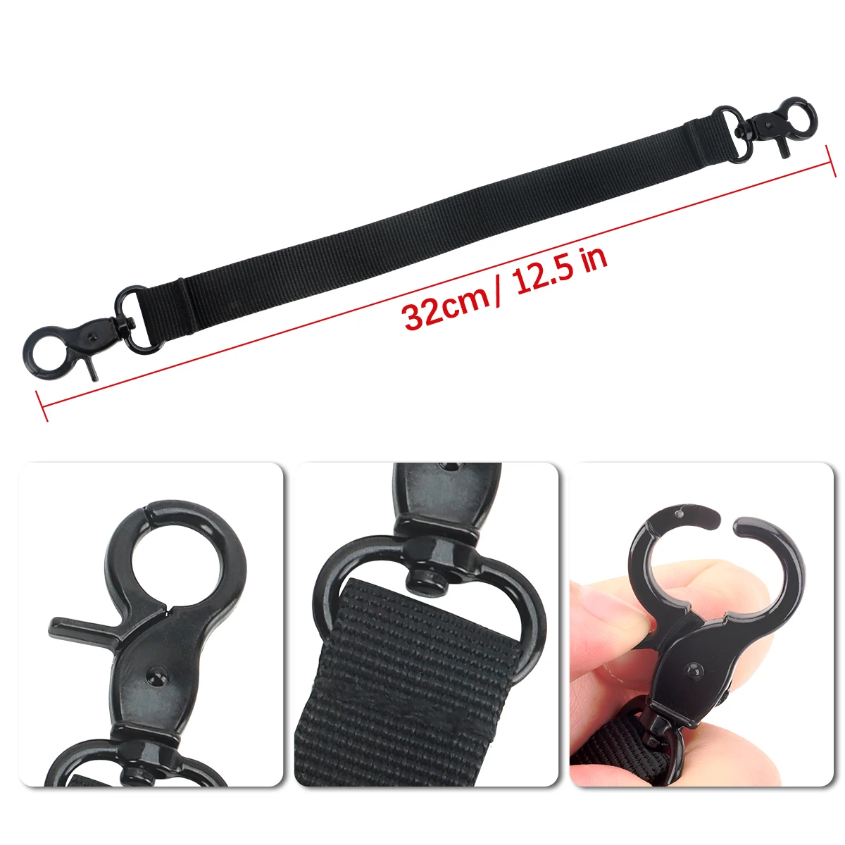 ABBREE-funda de Radio con correa antideslizante de nailon, compatible con Baofeng MSC 20A 20B 20C 20D 20K, correa para escalar al aire libre - imagen 3