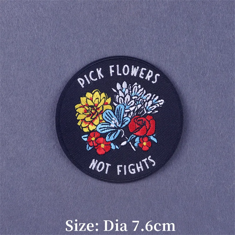 Parches bordados feministas para ropa, parche termoadhesivo para planchar, bordado de letras de amor, Fusible en ropa/mochilas - imagen 2