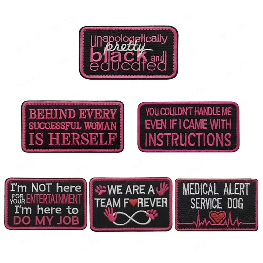 Instrucciones de banderas de EE. UU. Hacer mi mejor perro de servicio K9, parches bordados exitosos, apliques, insignias decorativas para accesorios de bolsa de gorra