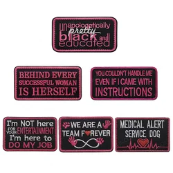 Instrucciones de banderas de EE. UU. Hacer mi mejor perro de servicio K9, parches bordados exitosos, apliques, insignias decorativas para accesorios de bolsa de gorra