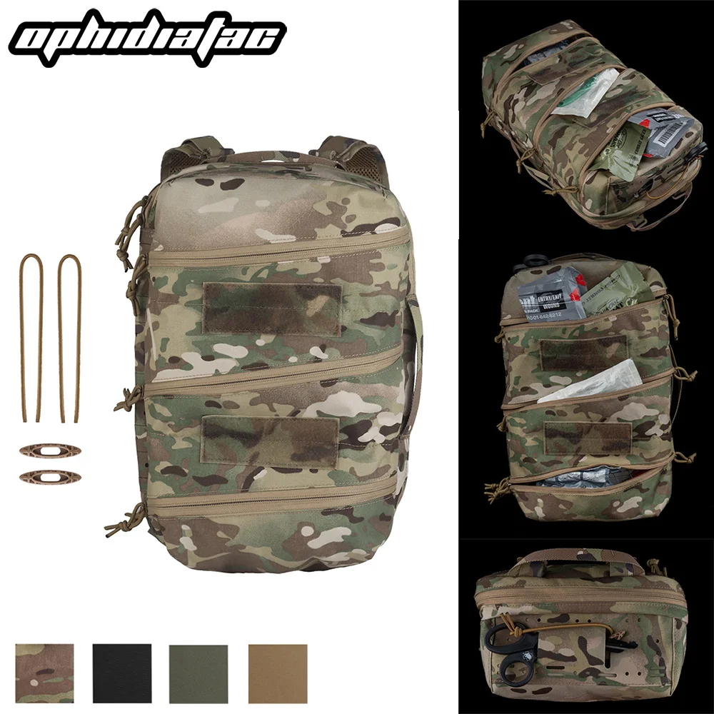 OPHIDIANTAC SS estilo compacto multiusos espalda caza al aire libre Delta Pack asalto paquete médico pesca camping motocicleta