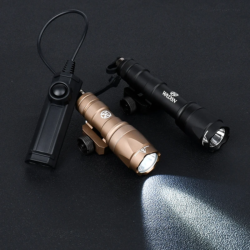 Linterna Airsoft Wadsn M300, M300A, M600, M600C, miniluz de explorador de caza, luz de arma de alto Lumen, interruptor de presión de doble función - imagen 3