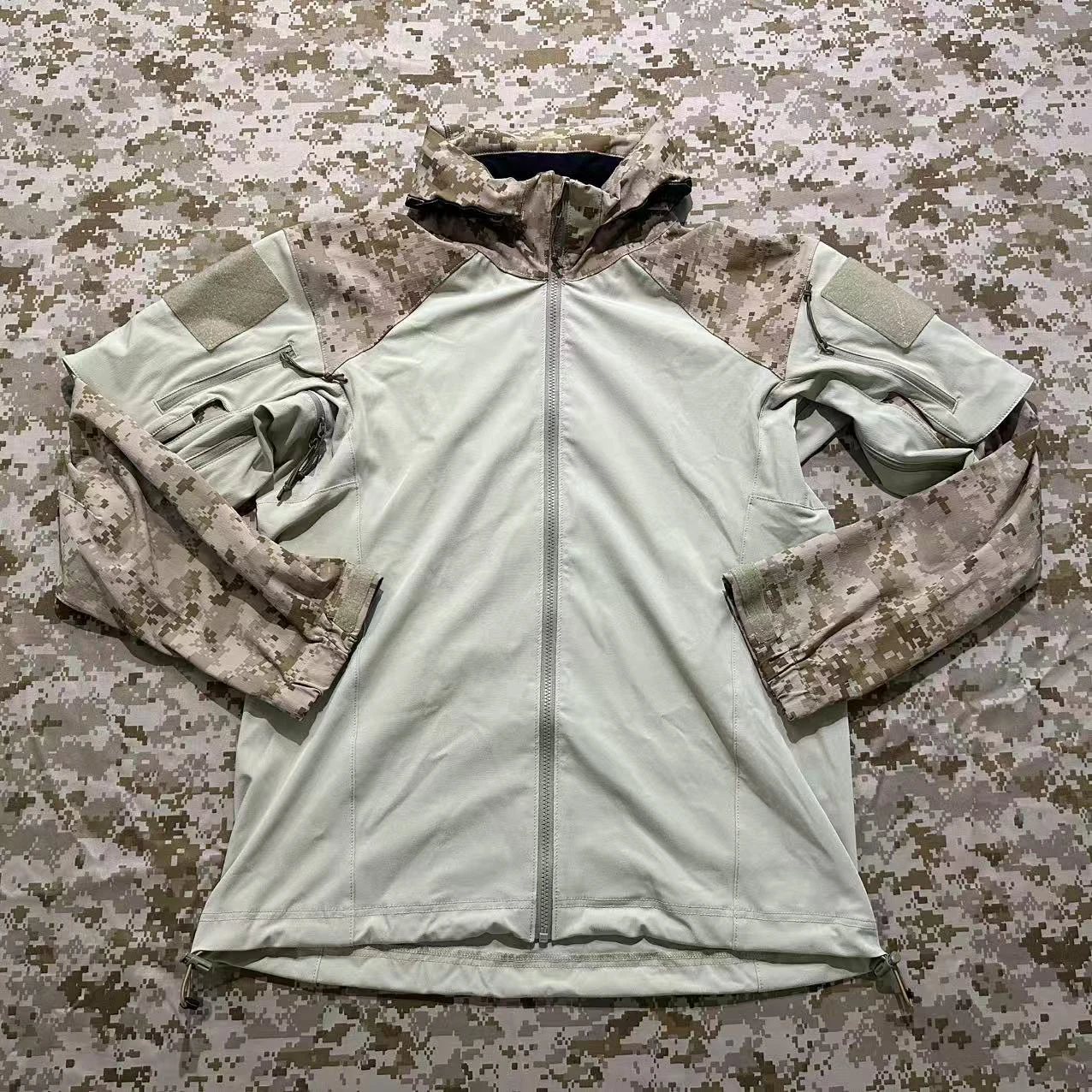 Chaqueta de media cáscara elástica para todo clima de cuatro lados AOR1 de concha suave completa para exteriores LEAF - imagen 4