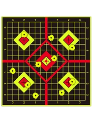 JOAXOR pegatinas adhesivas fluorescentes amarillas bullseye para tiro