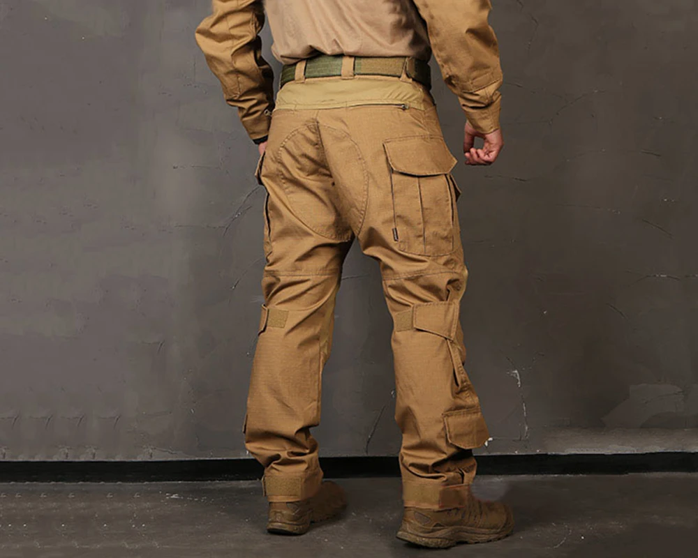 Emersongear g3 pantalones de combate tácticos pantalones militares con rodilleras color marrón em9351 - imagen 2