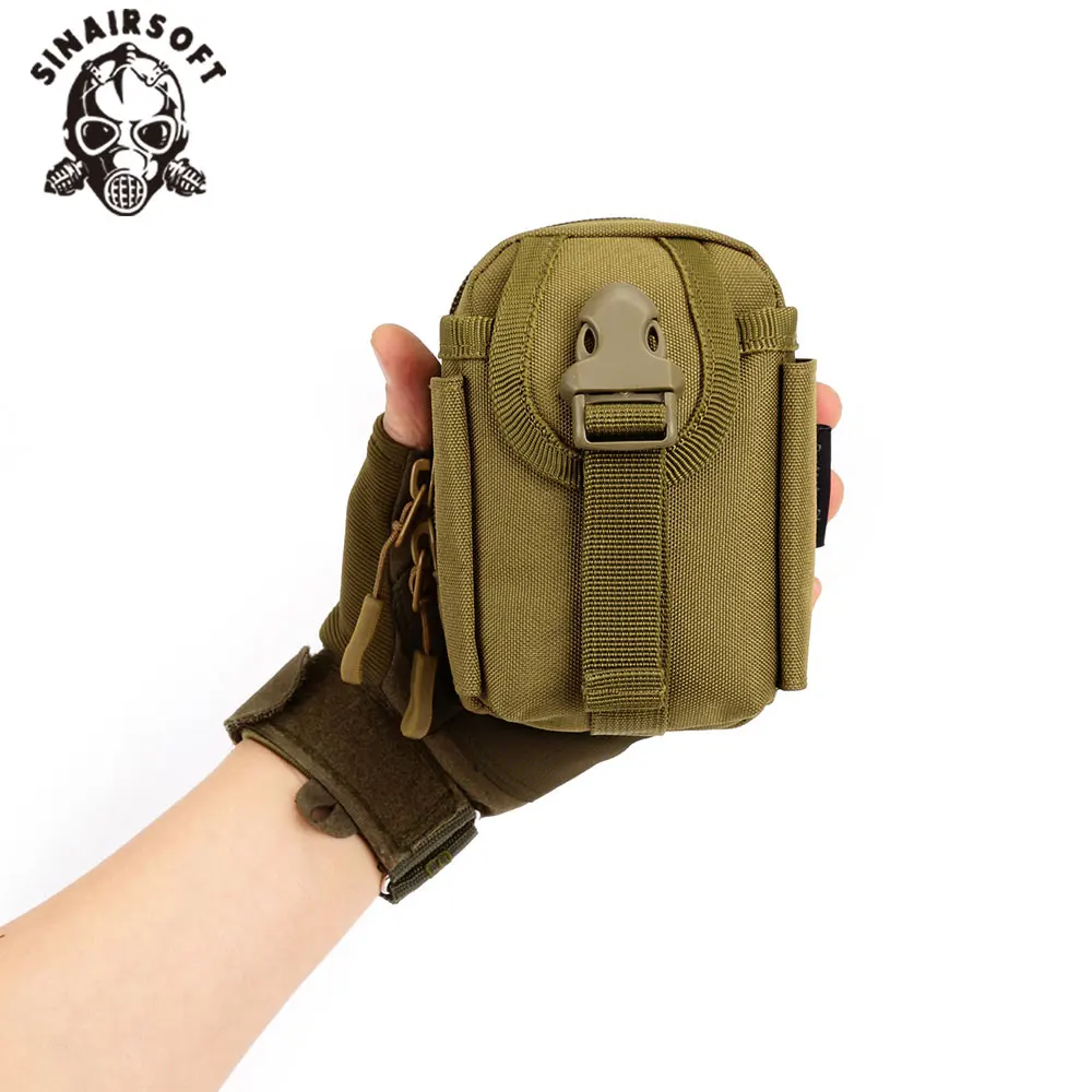 SINAIRSOFT-bolsa táctica pequeña para teléfono móvil, accesorio de sistema Molle para deportes al aire libre, impermeable, de 4,5 pulgadas - imagen 4