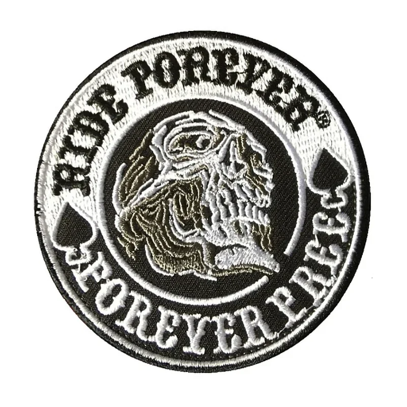 Parche táctico de puño, pegatina de tela bordada personalizada, insignia de moral de pistola, militar, casco al aire libre, mochila, Calavera, gancho y lazo, brazalete - imagen 4