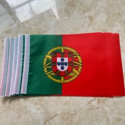Bandera portuguesa de mano Portugal MOLLE 14x21cm doble cara polyester