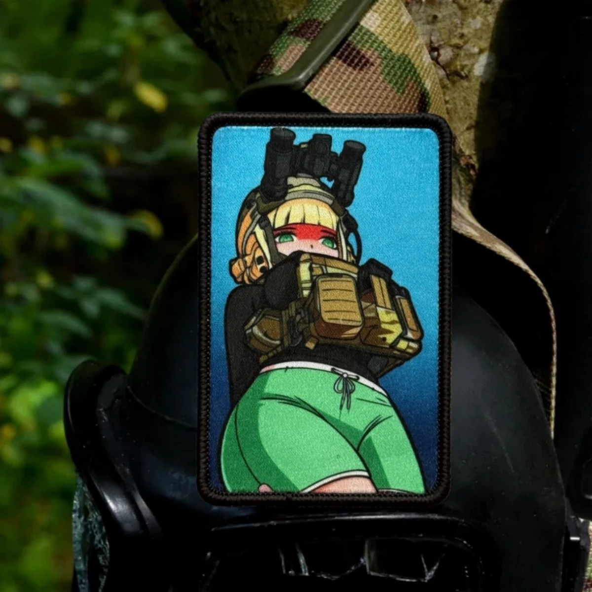 Parche táctico militar anime con velcro gancho-bucle para ropa - imagen 2