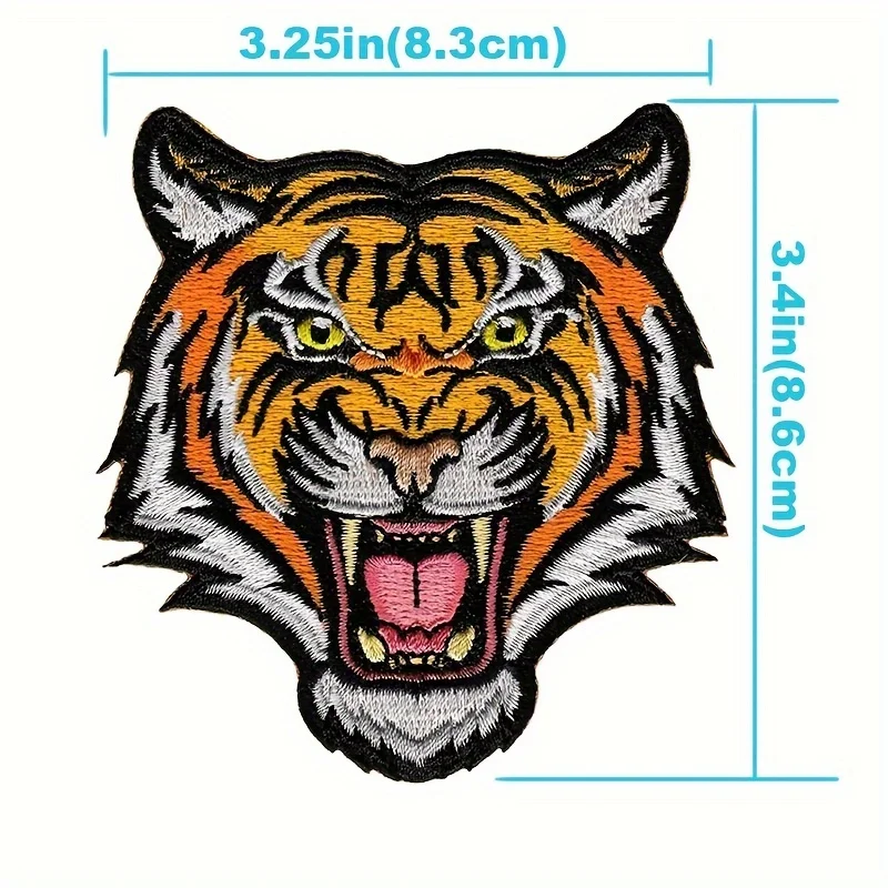 parches velcro mochila tácticos de bordados Parches de Velcros de moral bordada de tigre Premium, apliques de velcro para mochilas Molle, chaquetas, Jeans, bolsos, manualidades DIY - imagen 4