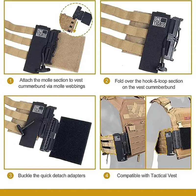 ONETIGRIS-Juego de hebilla de Extracción rápida, Kit de sistema de liberación JPC CPC NCPC 420, chaleco Airsoft, accesorios de caza de Paintball - imagen 5