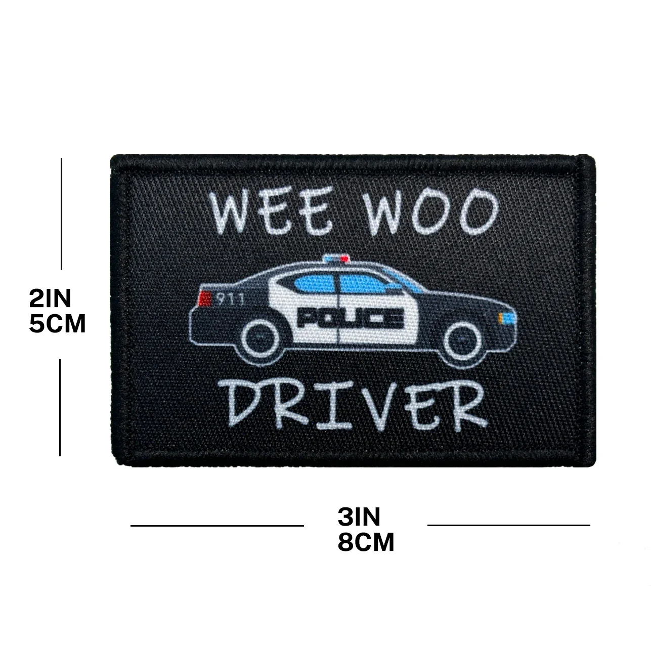 Parche Velcro Wee Woo conductor - coche policial EMT bomberos - imagen 3