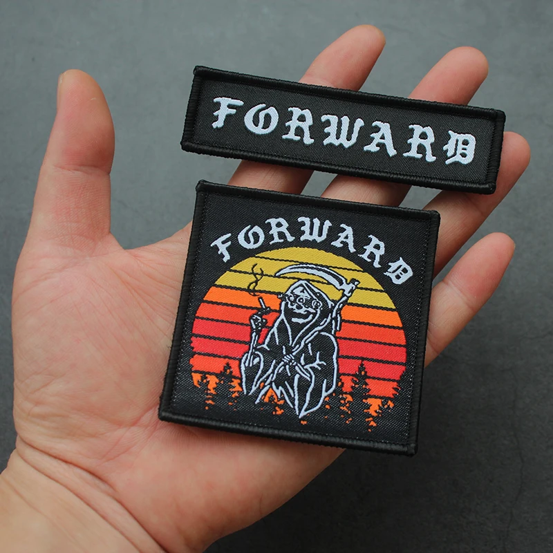 FOB Forward Devil Reaper parches bordados grupo de observaciones visión nocturna brazalete táctico DIY para ropa decoración de mochila - imagen 3