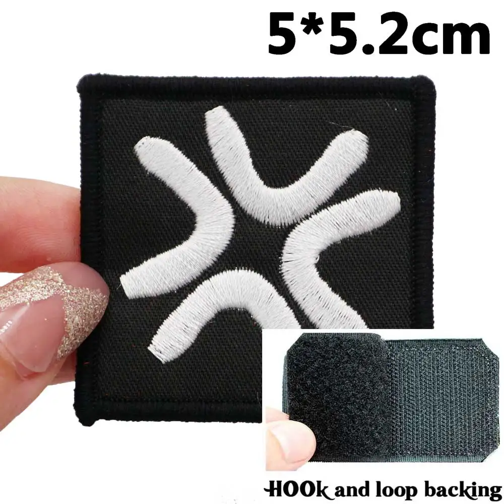Parches bordados de Anime, aplique de etiqueta de costura, banda de motorista punk, insignias de ropa de Rock con respaldo de gancho - imagen 2