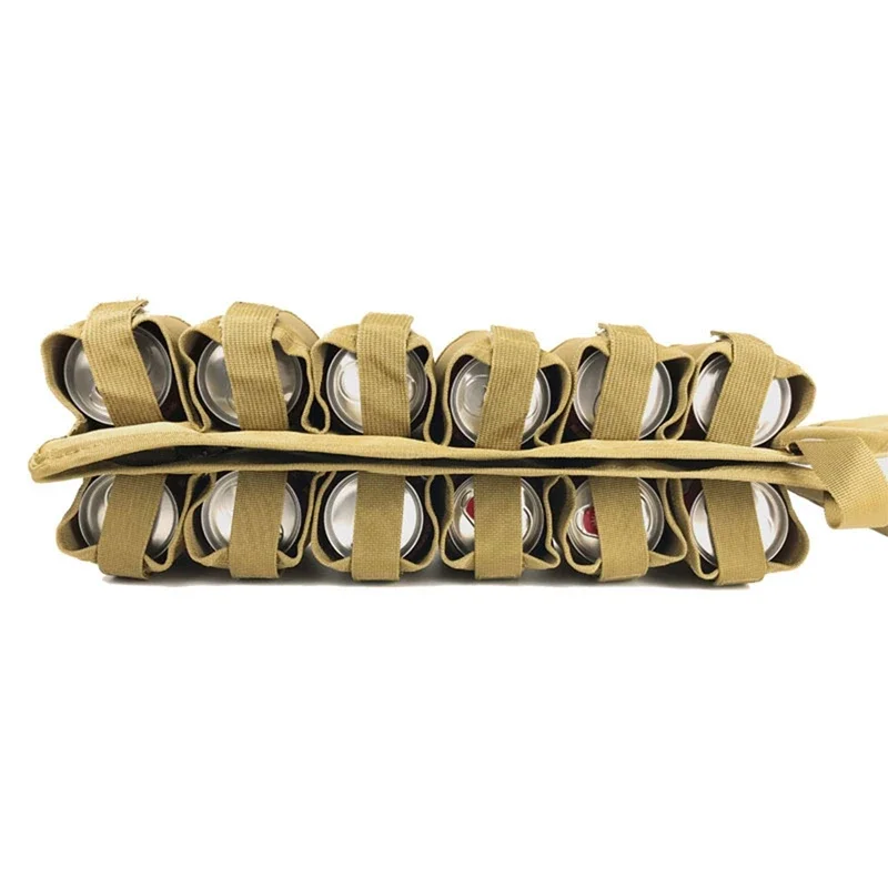 Soporte para bandolera de cerveza con paquete de 12 chaleco para bebidas, funda para cerveza, funda para cinturón de Soda, billetera interior aislada para escalar, acampar y barbacoa - imagen 4