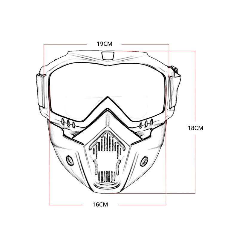 Gafas de máscara de Tiro Militar, gafas de protección ocular táctica, gafas de seguridad para deportes al aire libre a prueba de viento, juego CS - imagen 2