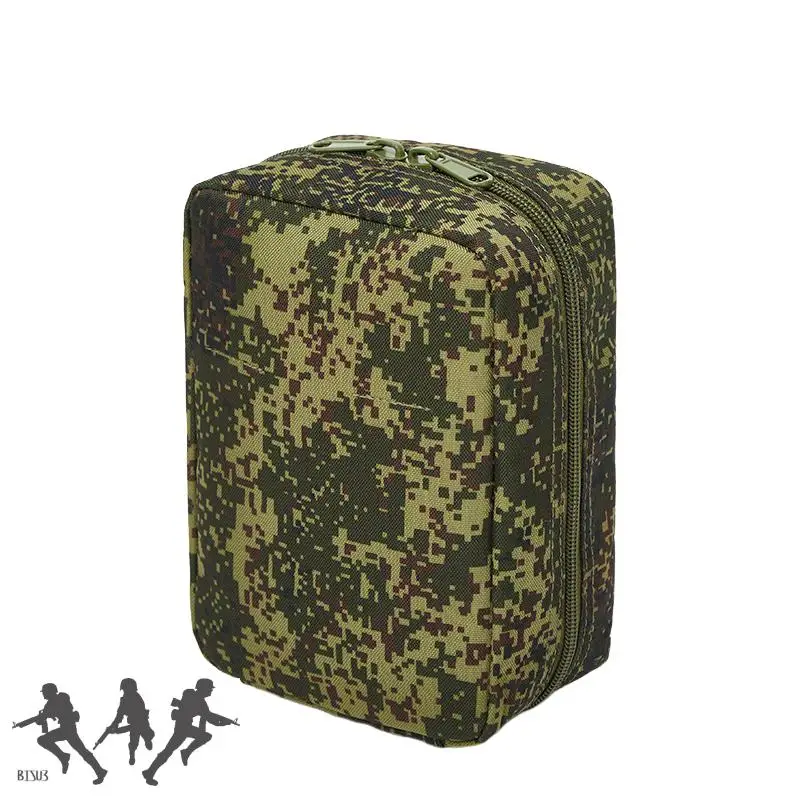 Bolsa táctica de camuflaje MOLLE para acampar al aire libre, bolsa de almacenamiento de emergencia de supervivencia, pequeño hombre verde ruso, EMR - imagen 2