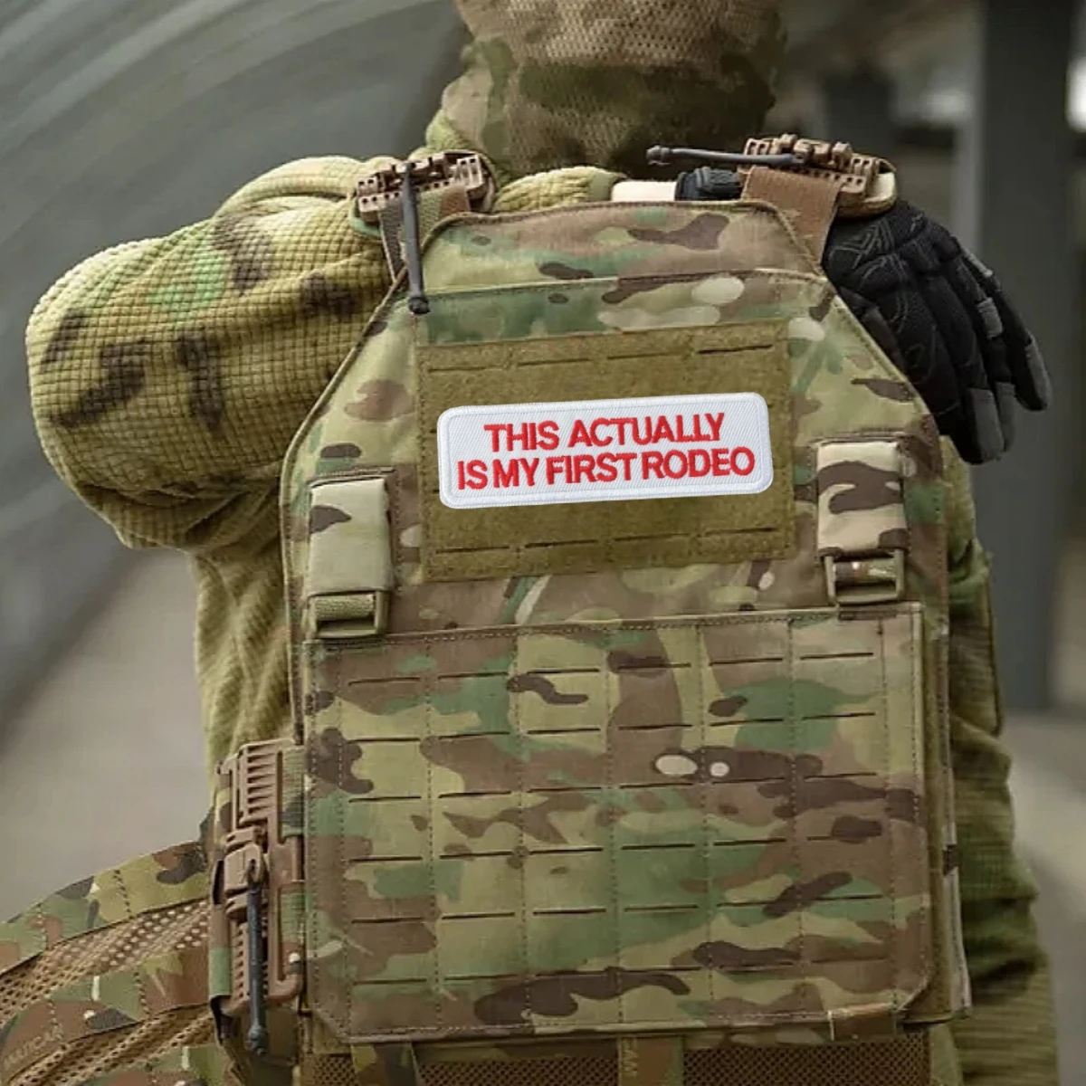 ESTE ACTUALLYISMY PRIMO RODEO bordado parches de gancho y bucle ropa insignia de moral táctica brazalete mochila militar pegatina - imagen 4