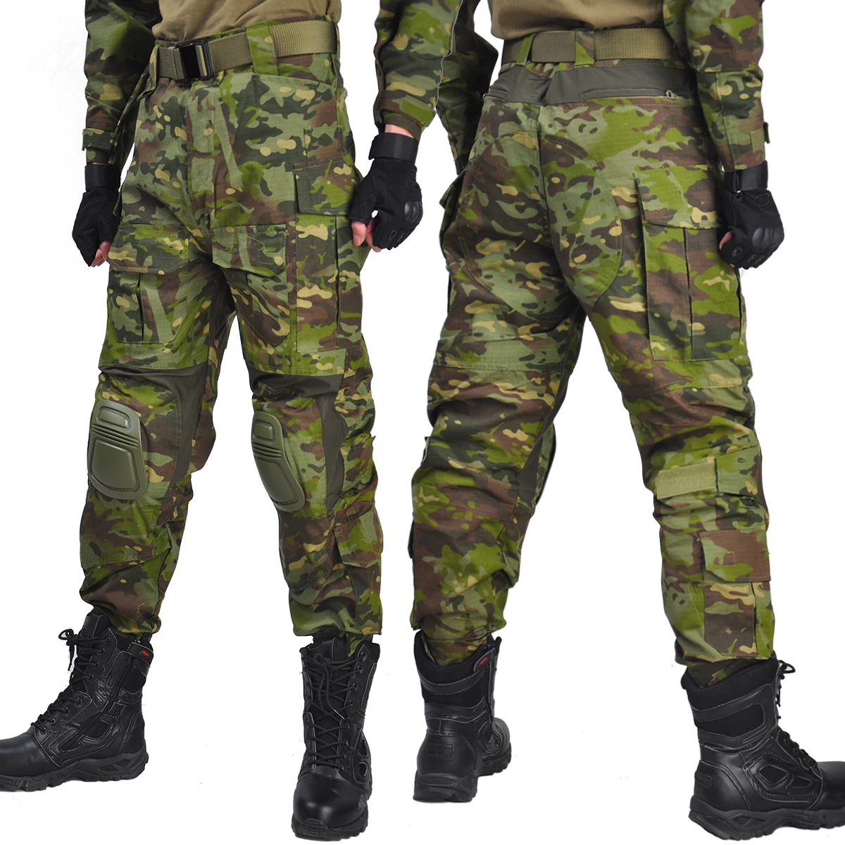 Pantalones tácticos para hombre, pantalones de camuflaje Airsoft, pantalones de combate, Safari, múltiples bolsillos, Paintball, Airsoft, ropa de trabajo y caza - imagen 4