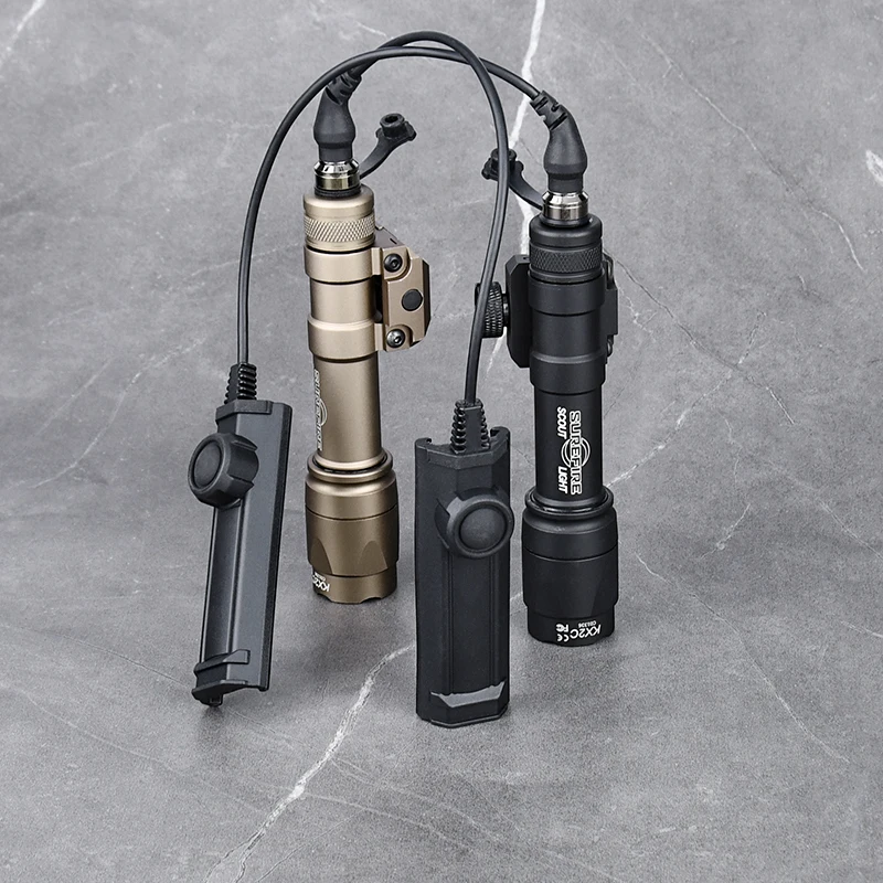WADSN SF M300 M600 luz de exploración LED blanca con interruptor de doble función Botón de linterna de caza táctica potente foco Surefir - imagen 4