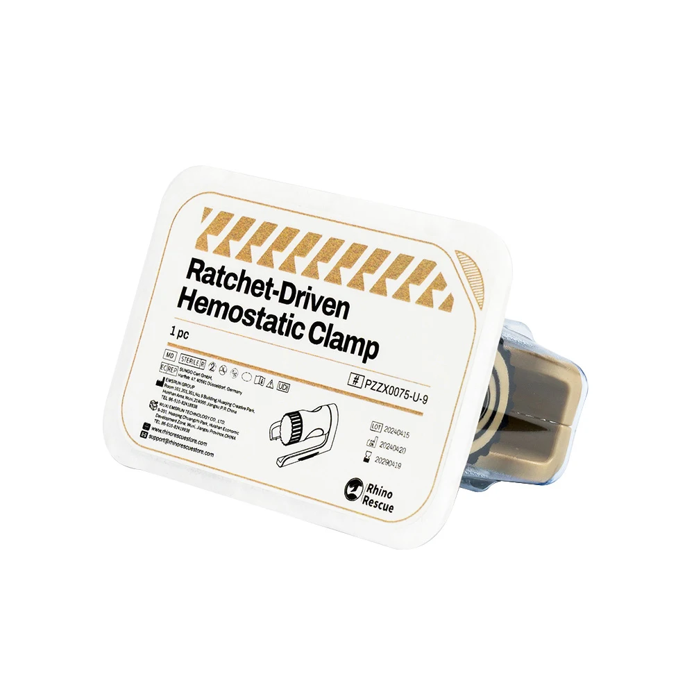 Pinza torniquete Rhino Rescue – Control hemorragia acero quirúrgico