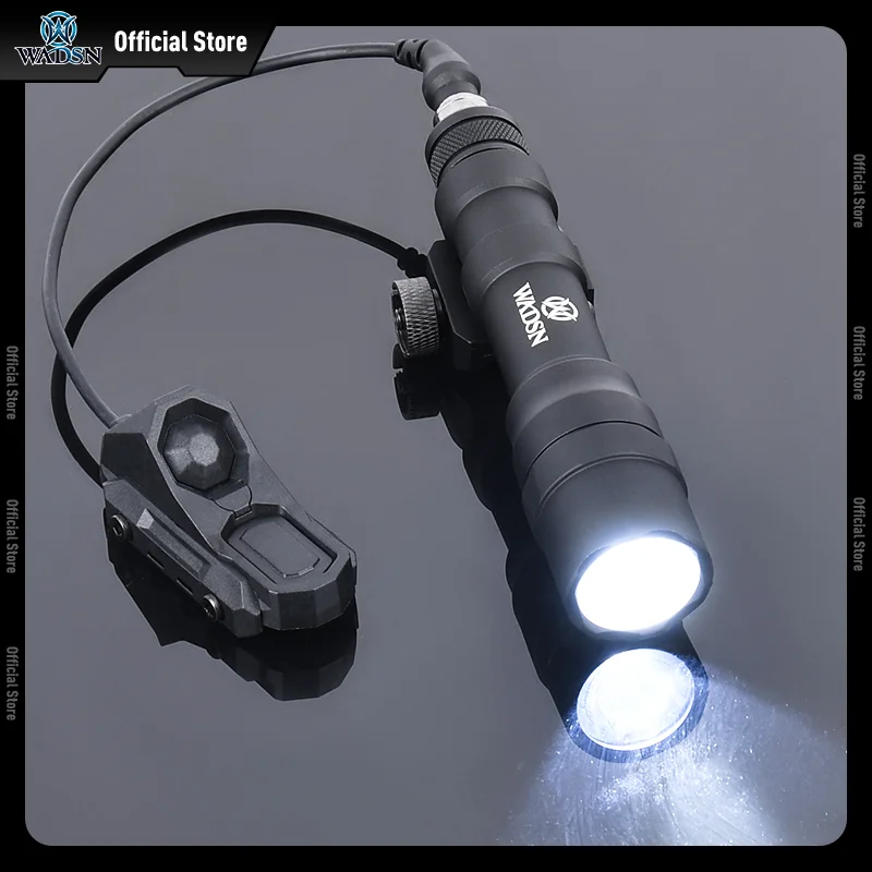 WADSN SF M600 M600DF linterna luz blanca 1400 lúmenes ajuste 20MM Picatinny Rail AXON interruptor de doble función accesorios Airsoft - imagen 2
