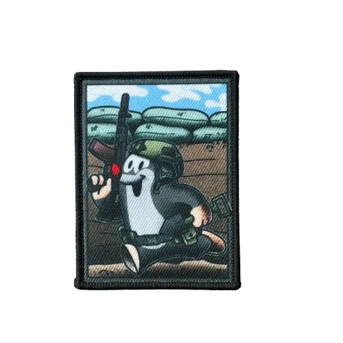 Parche táctico de soldado de calavera, insignia de moral rusa, pegatina de tela bordada, gancho y bucle, parche militar UAV para mochila - imagen 3