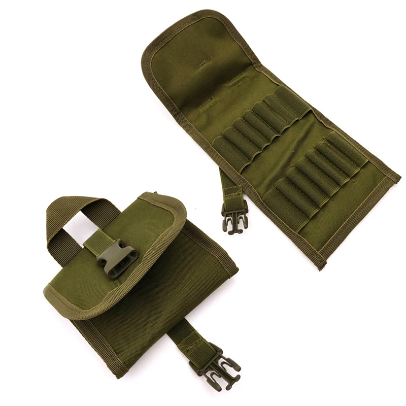 Bolsa de munición plegable para Rifle, estuche táctico para munición, soporte para munición, accesorios de caza, 14 rondas - imagen 5