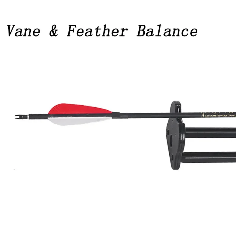 Flecha de tiro con arco, pluma y paleta, comprobación de campo, Poin, Broadhead, verificación de equilibrio, arco, flecha, accesorios de tiro, 1 ud. - imagen 2