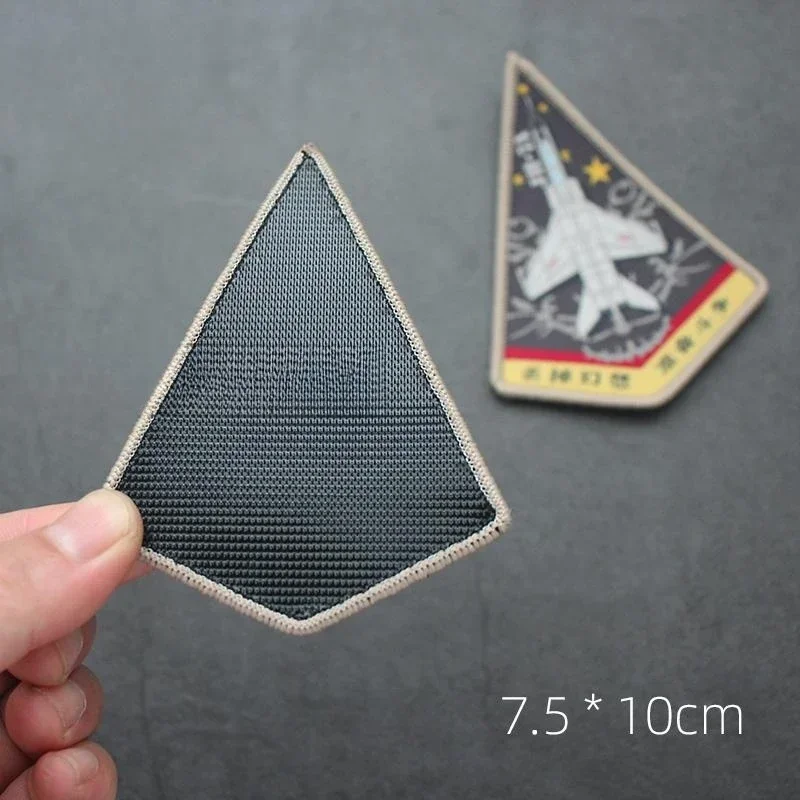 JH7A emblema bordado de leopardo volador, parches de gancho y bucle, brazalete táctico, insignia de moral JH7A, pegatina decorativa para mochila - imagen 5