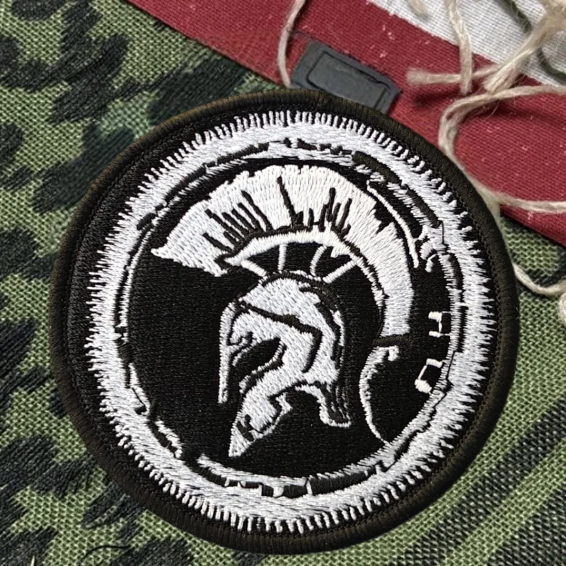 Parche bordado de Caballero guardián, chaleco táctico, insignia de moral con gancho y bucle, pegatinas decorativas para mochila, parches para brazalete para ropa - imagen 2