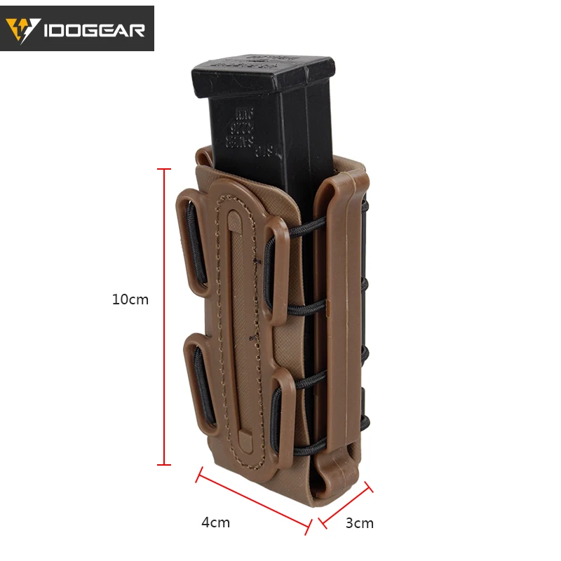 IDOGEAR-bolsas para revistas Fastmag, Clip para cinturón, bolsa molle de plástico, 9mm, softshell, código G, pistola Mag Carrier alto 3515 - imagen 5