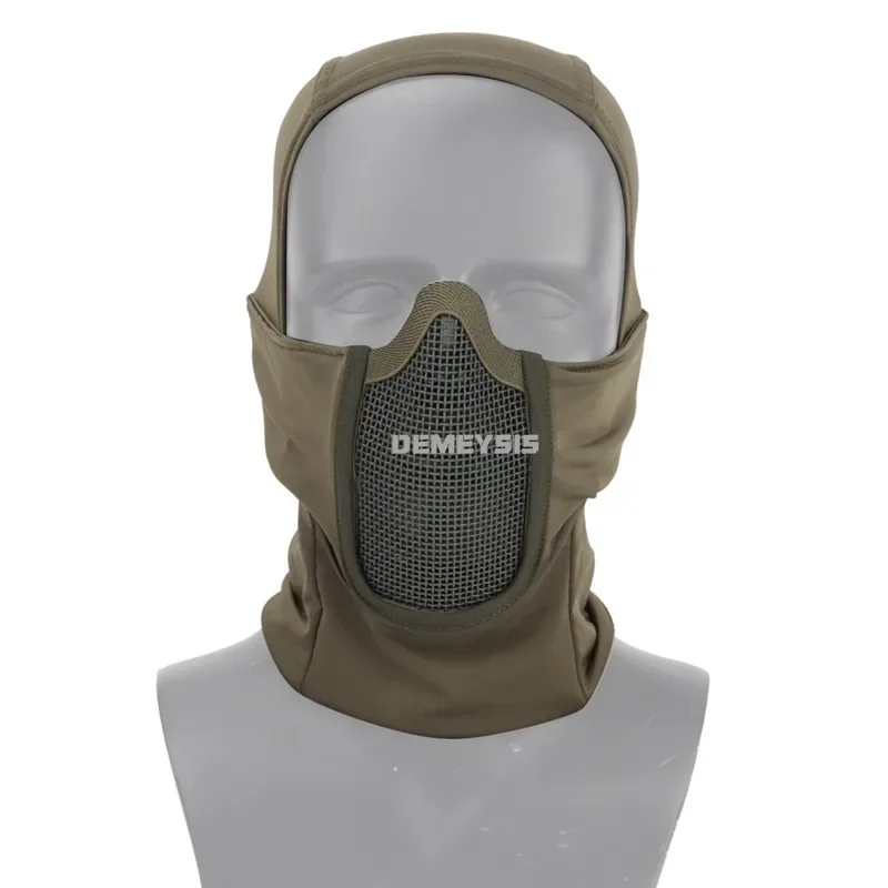 Máscara táctica de malla de cara completa, gorro de pasamontañas, Paintball, sombreros de Halloween, máscara para caza al aire libre, tiro, máscaras protectoras CS - imagen 2