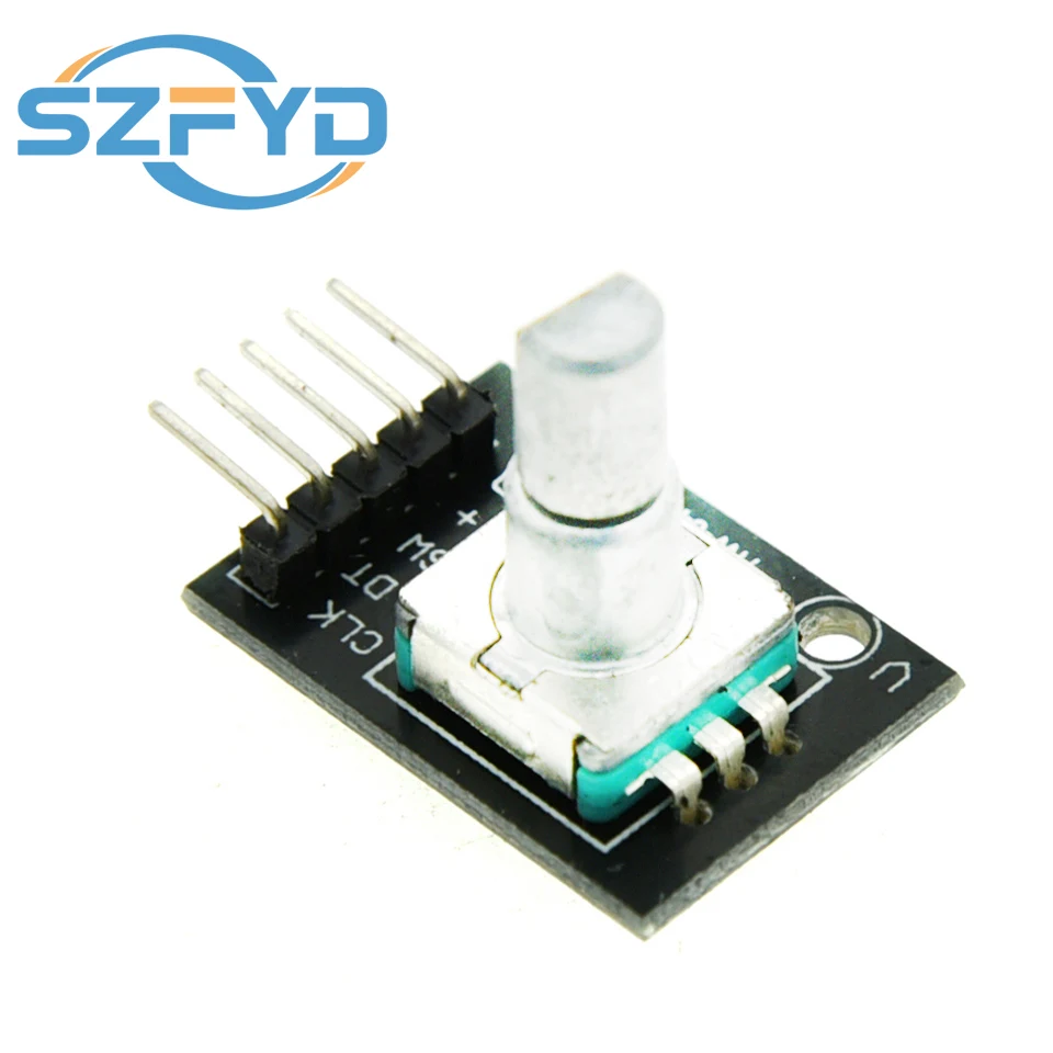 Módulo codificador rotatorio de 360 grados, placa de desarrollo de Sensor de ladrillo de KY-040 con tapa de perilla, KIT de potenciómetro DIY para Arduino, 1-10 Uds. - imagen 5