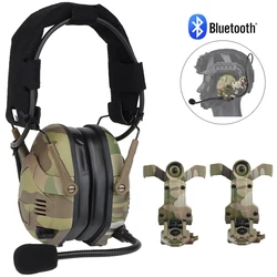 Auriculares tácticos Bluetooth con cancelación de ruido para caza