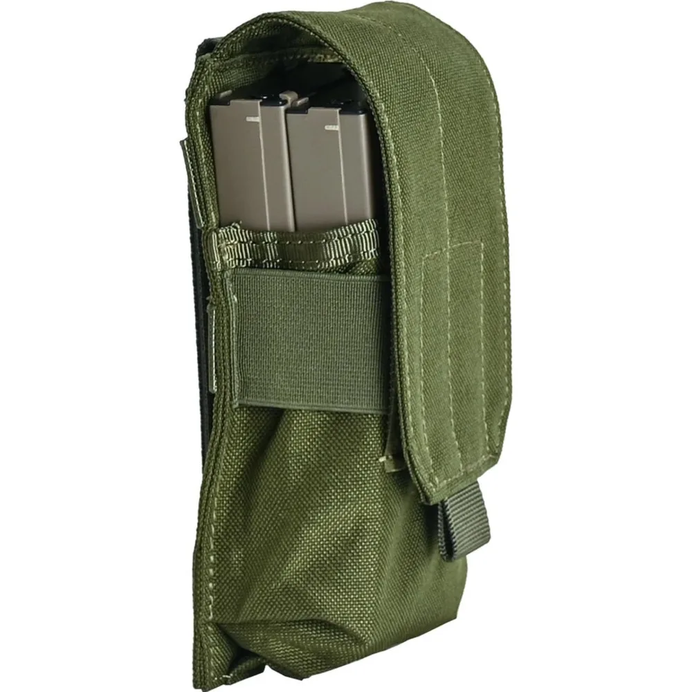 Bolsa táctica para revistas 5,56, bolsa para Rifle individual Molle Mag para M4 M14 AR15 AR10, soporte para revistas, capacidad para 2 revistas - imagen 5