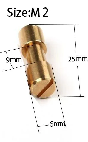 10pcs Brass M 2