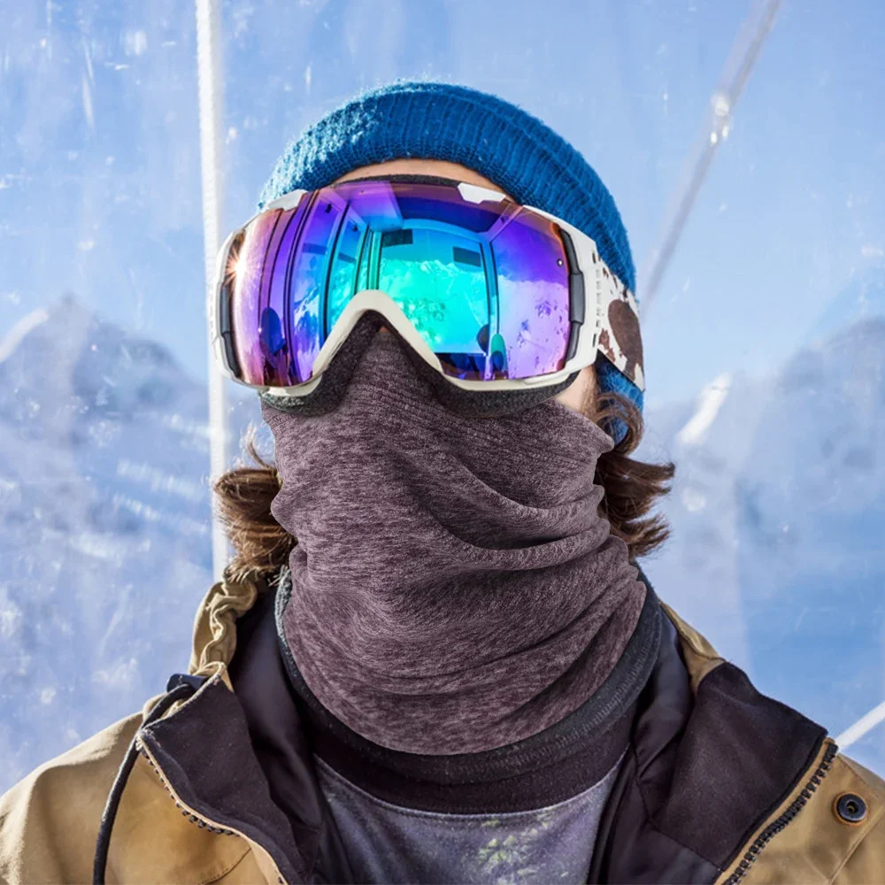 Pañuelo de invierno para hombre y mujer, mascarilla térmica de media cara para ciclismo, Snowboard, esquí y senderismo - imagen 4