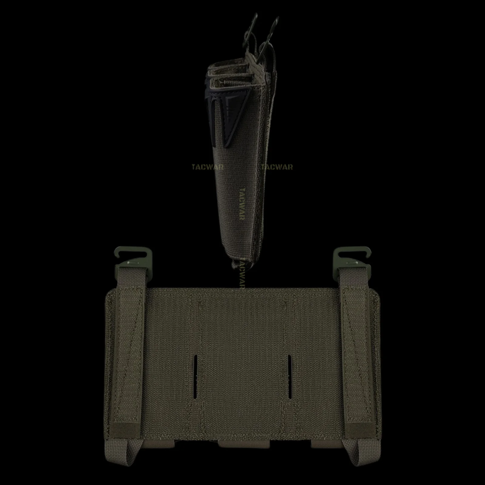 Bolsa Triple Mag multicalibrador con gancho G para Mag de 5,56/9mm/PCC, placa frontal Airsoft para portador de placa K19/KZ/LV119/FCV5 - imagen 4