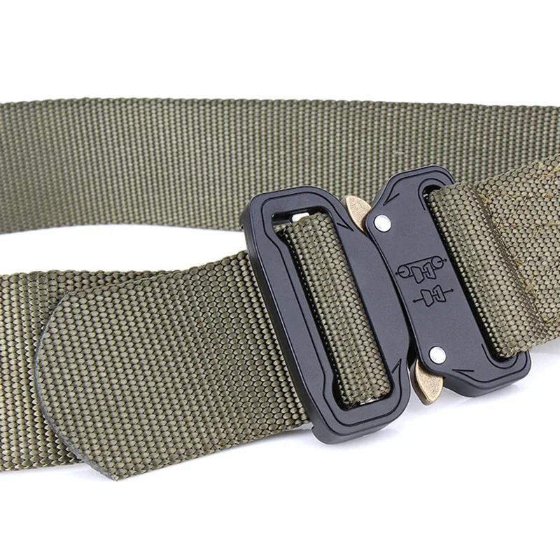 Cinturón para hombre, caza al aire libre, táctico, multifunción, combate, supervivencia, Cuerpo de Marines, pretina de nailon, pantalones vaqueros, accesorios - imagen 3