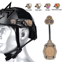 Lámpara táctica para casco MPLS LED blanco e infrarrojo