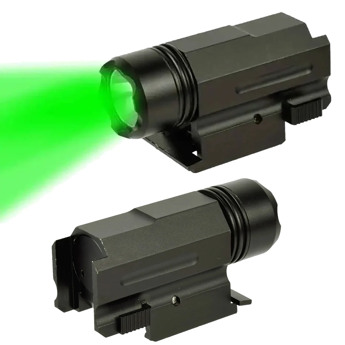 Mini pistola táctica Airsoft de separación rápida para Glock 17 19, linterna de luz Flash con soporte de riel Pictinny de 20mm