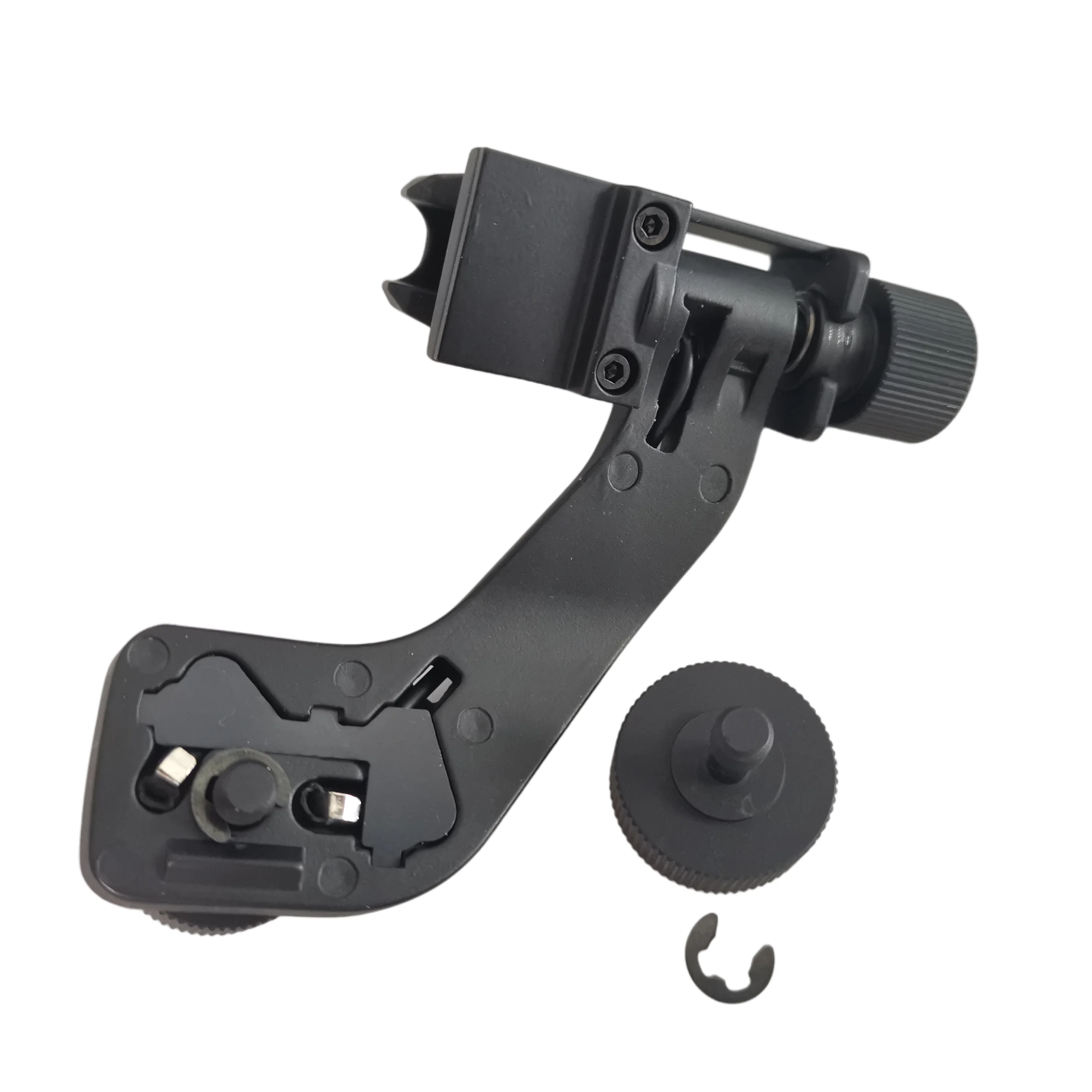 Soporte táctico de visión nocturna NVG Rhino con J-ARM, gafas oscilantes, adaptador de auriculares para caza, PVS 14, se adapta al casco rápido M88 MICH - imagen 4