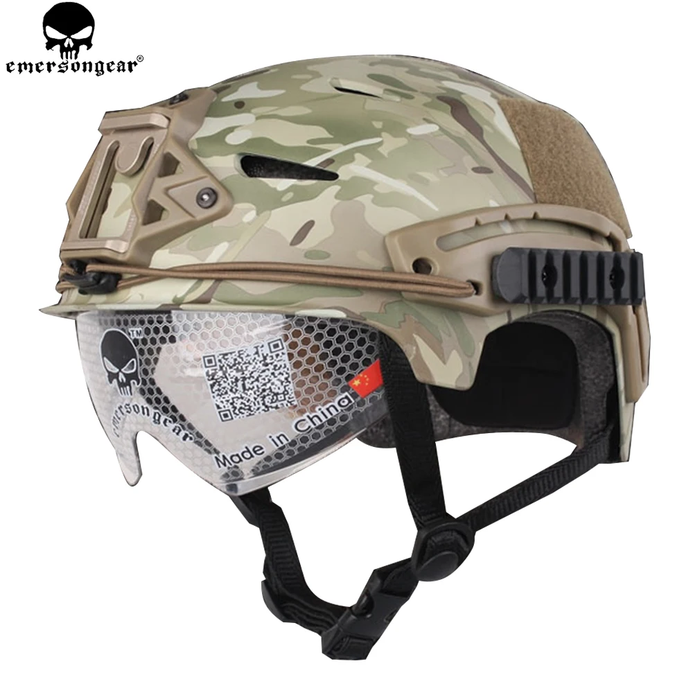 Casco táctico Emersongear EXF Bump con soporte NVG y ventilación