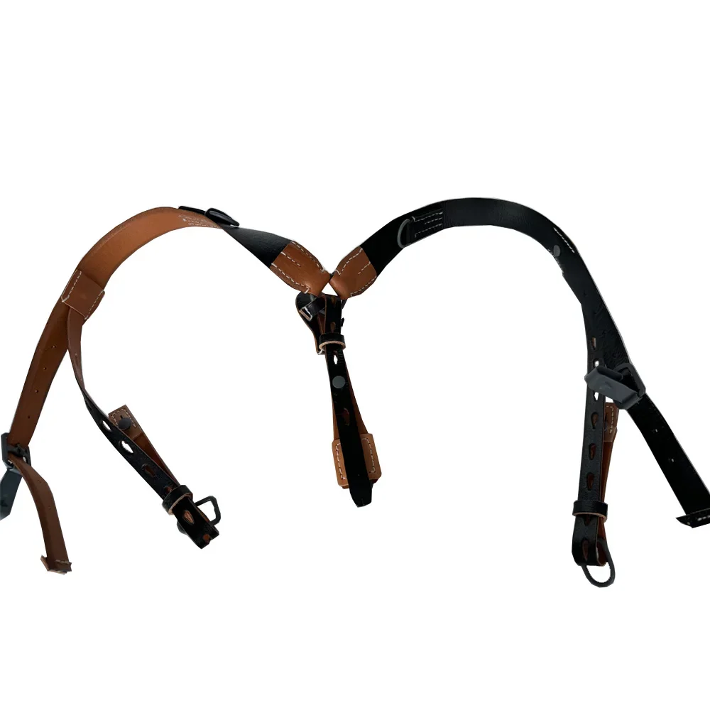 Correa de hombro alemana en forma de Y para hombre, vintage, camisa con tirantes para hombre de la Segunda Guerra Mundial, cuero, accesorios para exteriores Segunda Guerra Mundial Ww2 - imagen 5