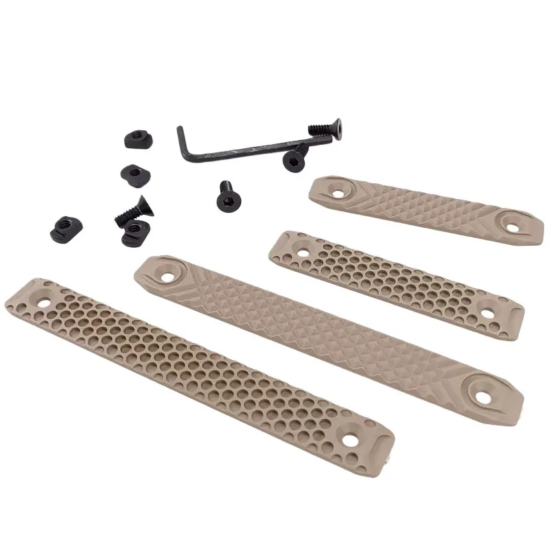 1 Juego de hojas de protección MLOK de nailon, accesorio táctico de tira de protección Pop Matrix G10 de panal - imagen 5