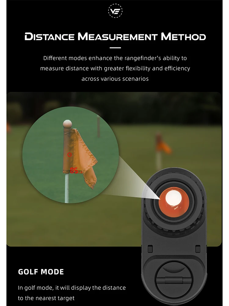 Óptica vectorial 6X21 telémetro láser de Golf 2000 yardas telescopio probador de velocidad telémetro láser mediciones digitales de caza - imagen 5
