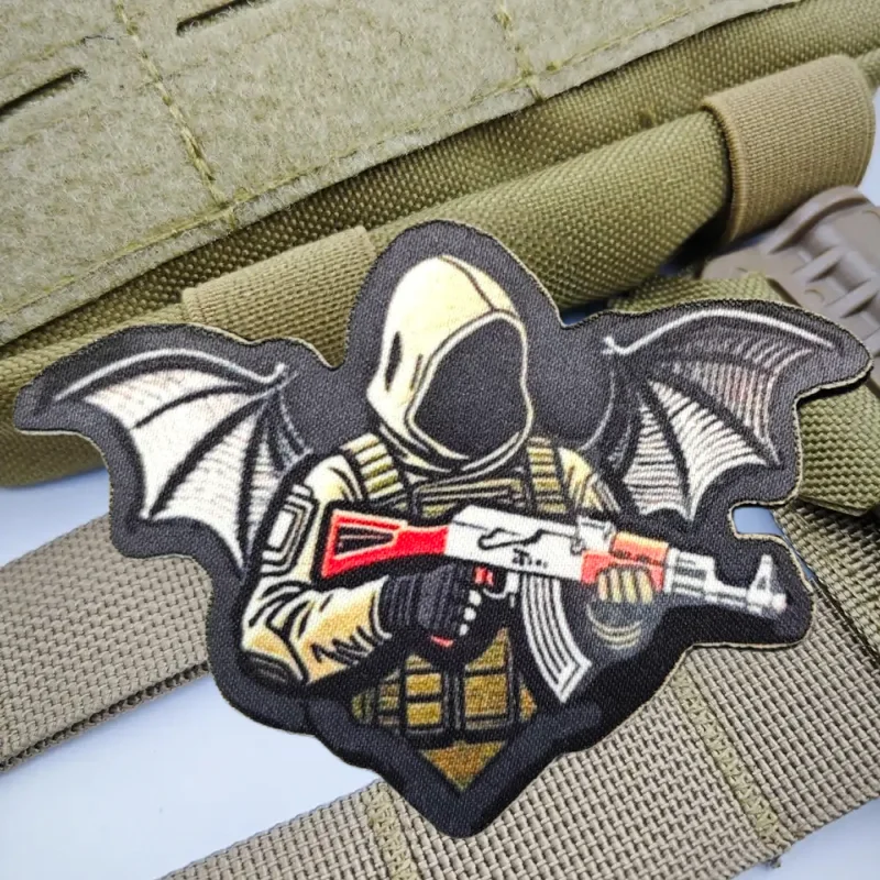 Chevron АК-47 parche con estampado de soldado chaleco táctico gancho y bucle insignia de moral mochila pegatinas decorativas parches para brazalete para ropa - imagen 5