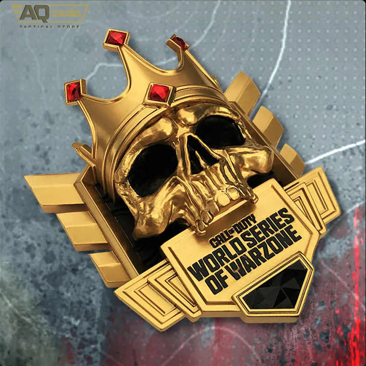 AQzxdc Crown Skull Oendant MW 2 Call of Duty COD Black Ops 6 Season Rank TOP 250 Crown Skull Model Peripheral Magnetic Pendant - imagen 3